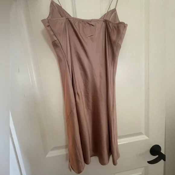 princess polly rose pink satin mini dress - Picture 3 of 4